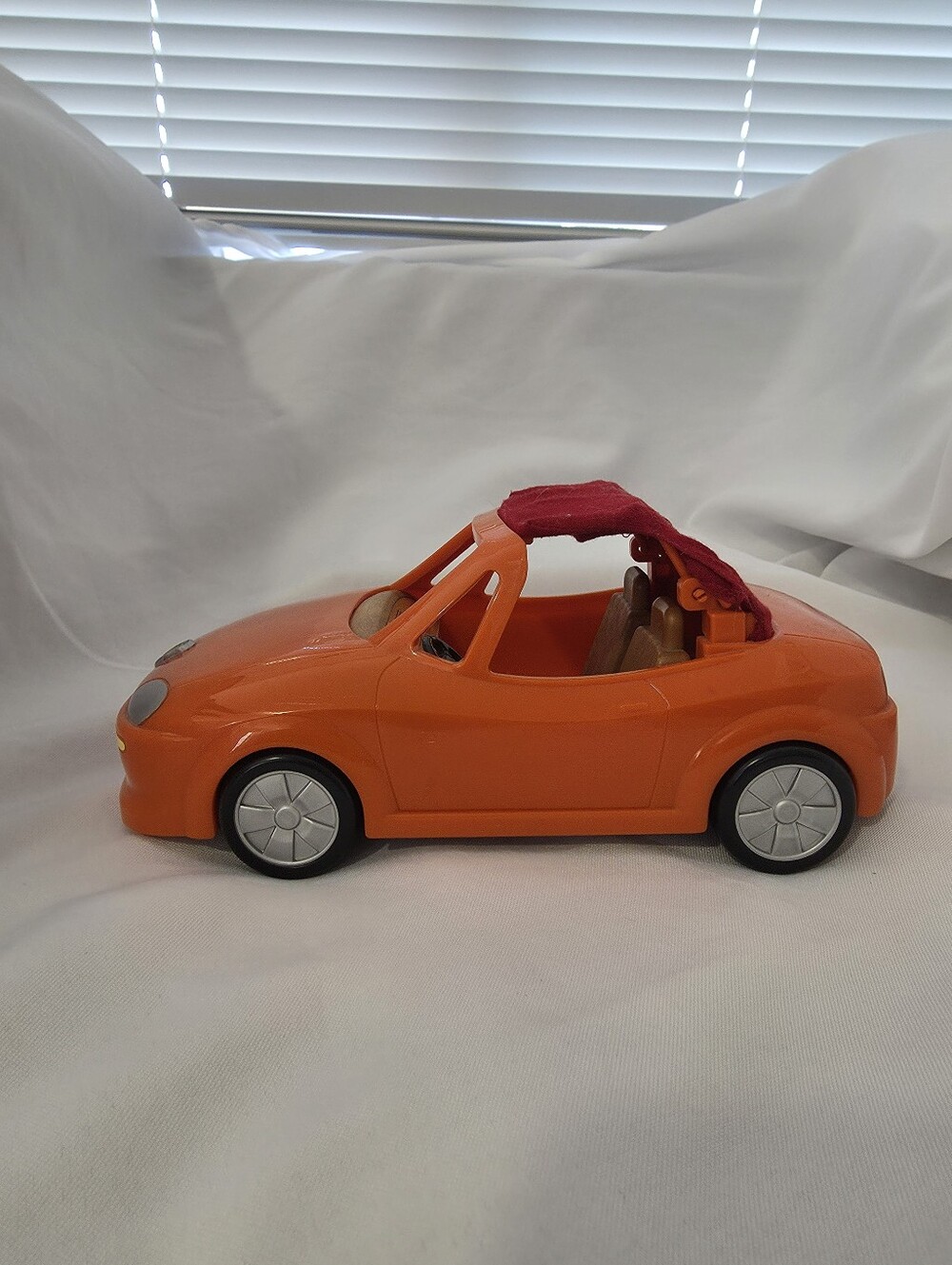 Calico Critters Families Orange Convertible Car